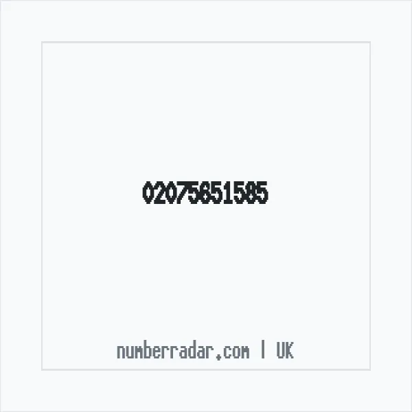 Reverse number check for +44 20 7565 1585 — who called me?
