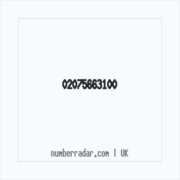 Reverse number check for +44 20 7566 3100 — who called me?