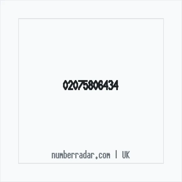 Reverse number check for +44 20 7580 6434 — who called me?