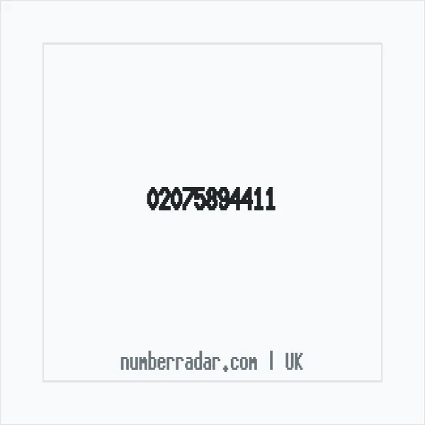 Reverse number check for +44 20 7589 4411 — who called me?