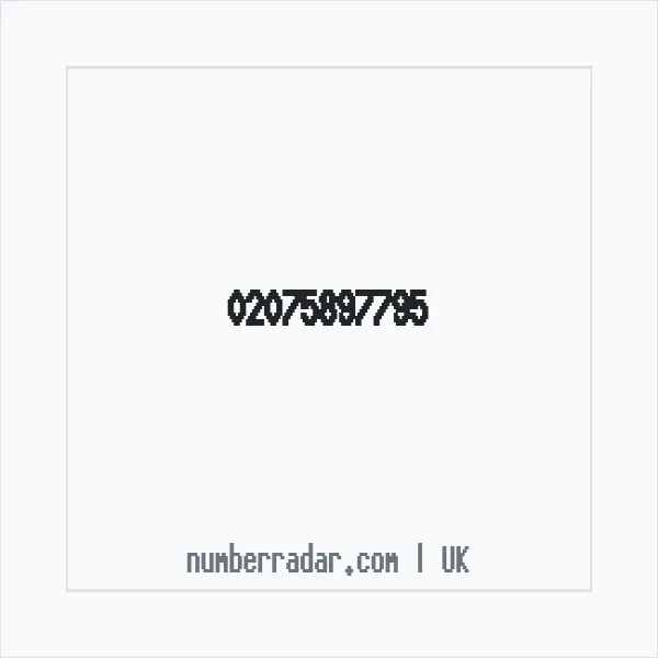 Reverse number check for +44 20 7589 7795 — who called me?