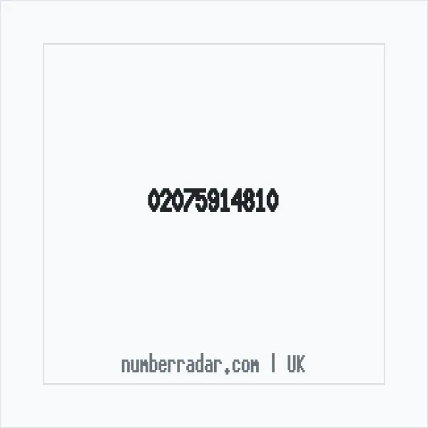 Reverse number check for +44 20 7591 4810 — who called me?