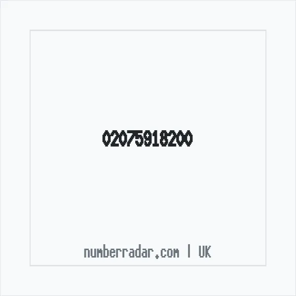 Reverse number check for +44 20 7591 8200 — who called me?
