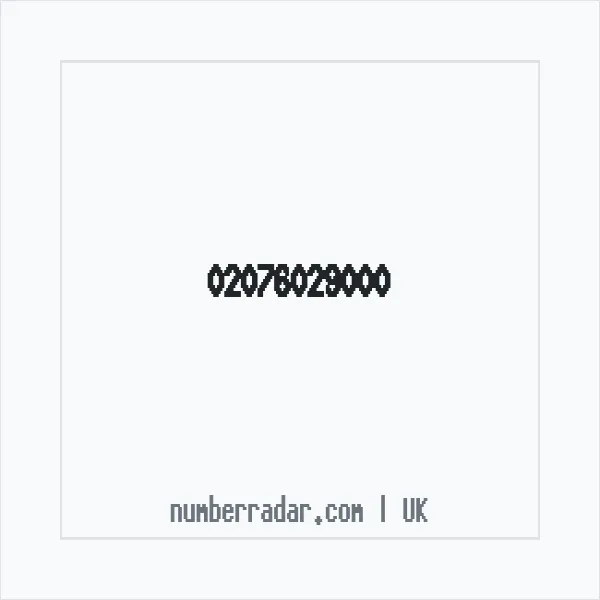 Reverse number check for +44 20 7602 9000 — who called me?