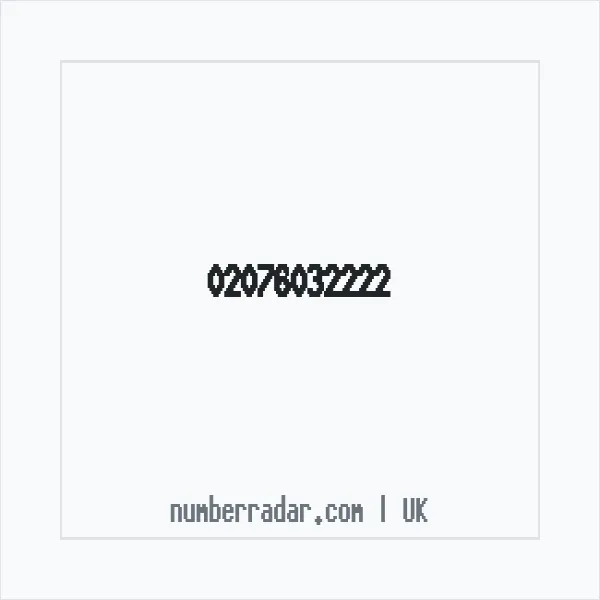 Reverse number check for +44 20 7603 2222 — who called me?