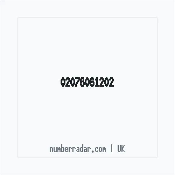Reverse number check for +44 20 7606 1202 — who called me?