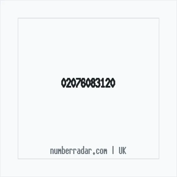 Reverse number check for +44 20 7608 3120 — who called me?