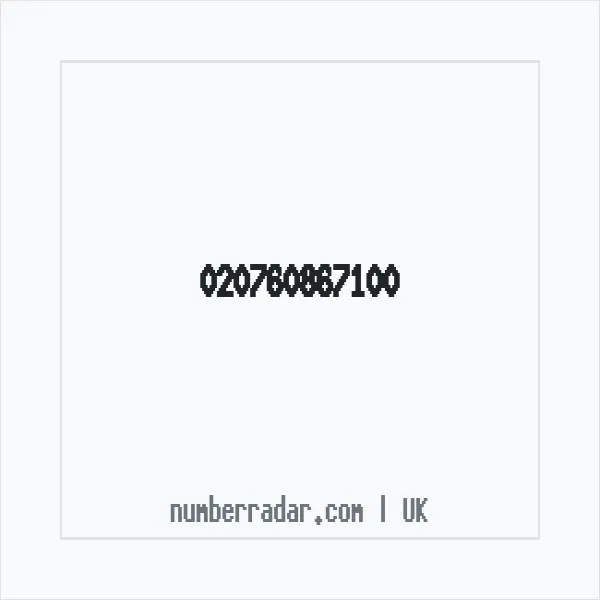 Reverse number check for +44 (2076) 086-710 — who called me?
