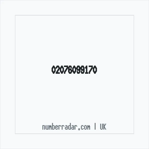 Reverse number check for +44 20 7609 9170 — who called me?