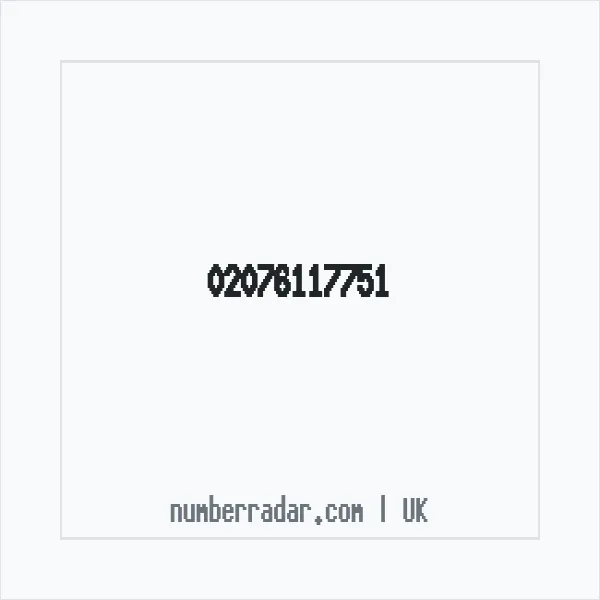 Reverse number check for +44 20 7611 7751 — who called me?