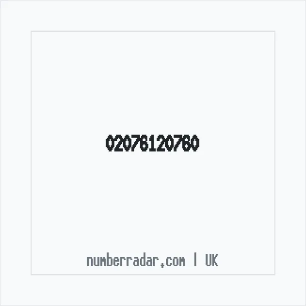 Reverse number check for +44 20 7612 0760 — who called me?