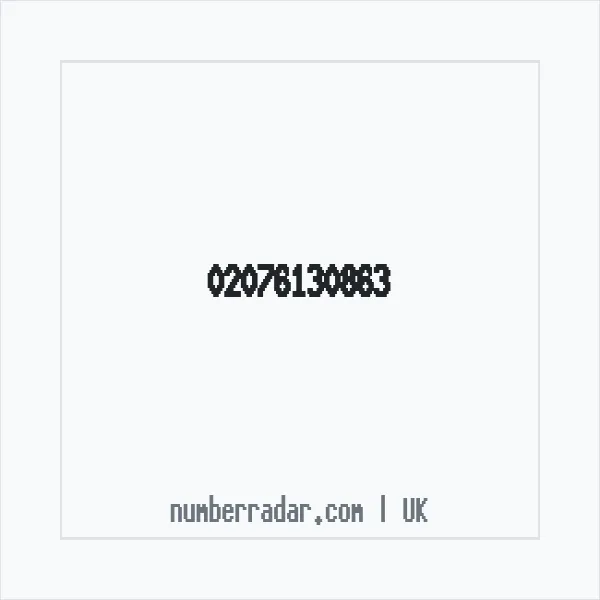 Reverse number check for +44 20 7613 0863 — who called me?