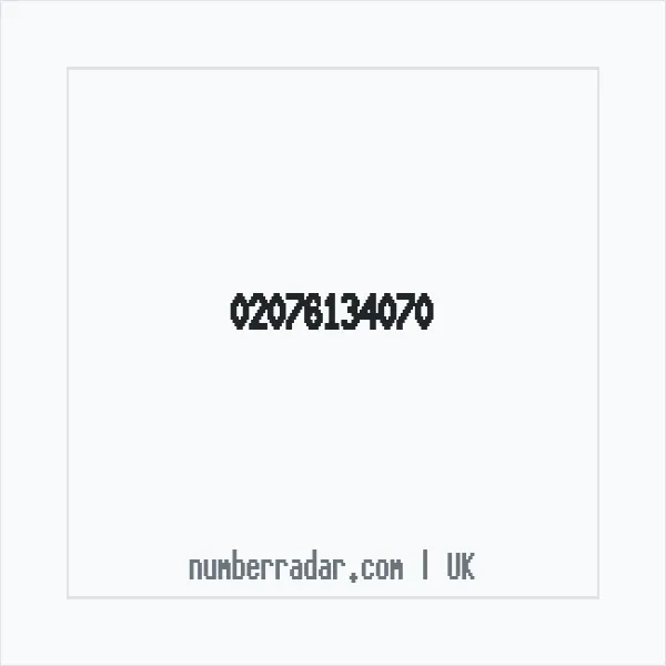 Reverse number check for +44 20 7613 4070 — who called me?