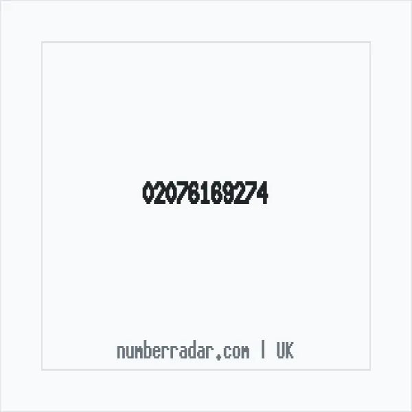 Reverse number check for +44 20 7616 9274 — who called me?