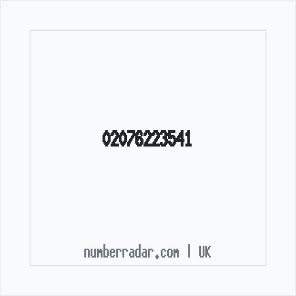 Reverse number check for +44 20 7622 3541 — who called me?