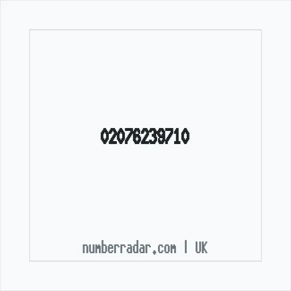 Reverse number check for +44 20 7623 9710 — who called me?