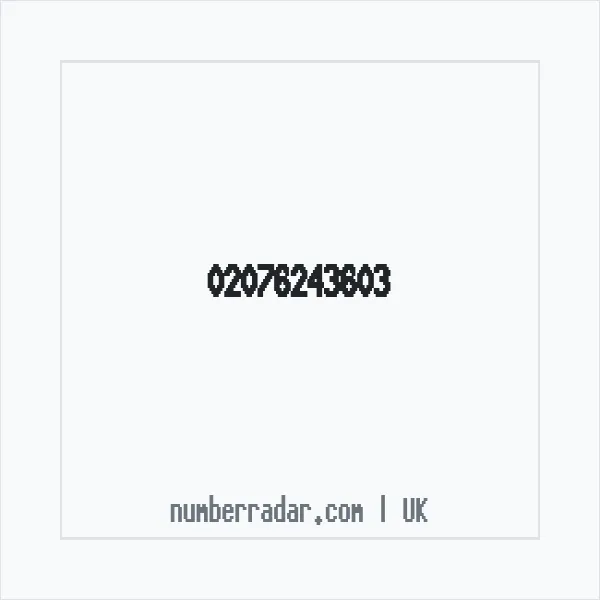 Reverse number check for +44 20 7624 3603 — who called me?