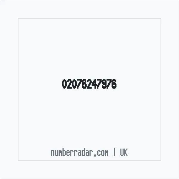 Reverse number check for +44 20 7624 7976 — who called me?