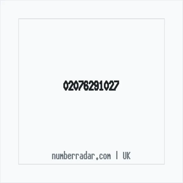 Reverse number check for +44 20 7629 1027 — who called me?