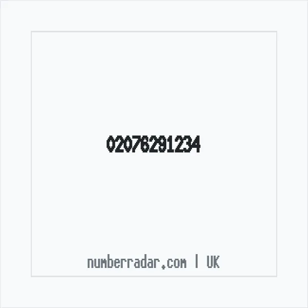 Reverse number check for +44 20 7629 1234 — who called me?