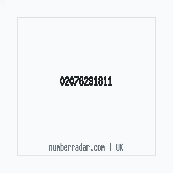 Reverse number check for +44 20 7629 1811 — who called me?