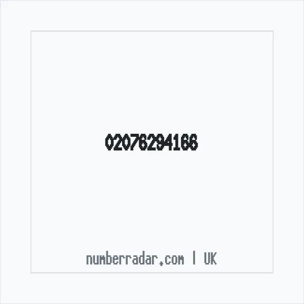 Reverse number check for +44 20 7629 4166 — who called me?