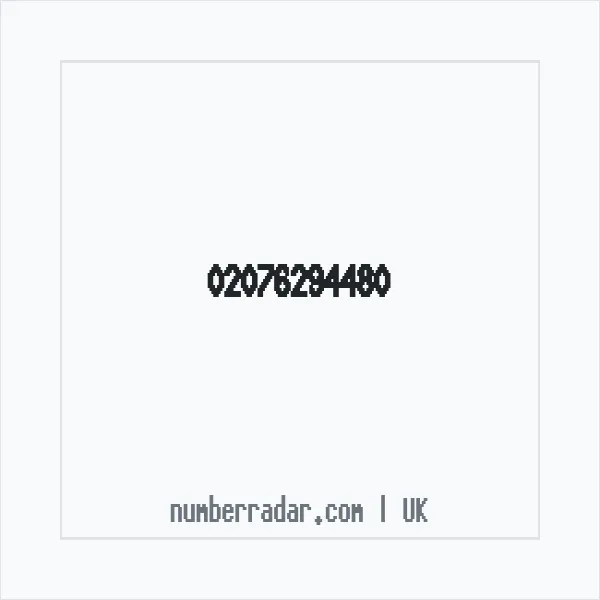 Reverse number check for +44 20 7629 4480 — who called me?