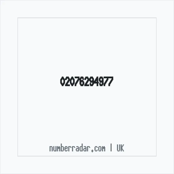 Reverse number check for +44 20 7629 4977 — who called me?