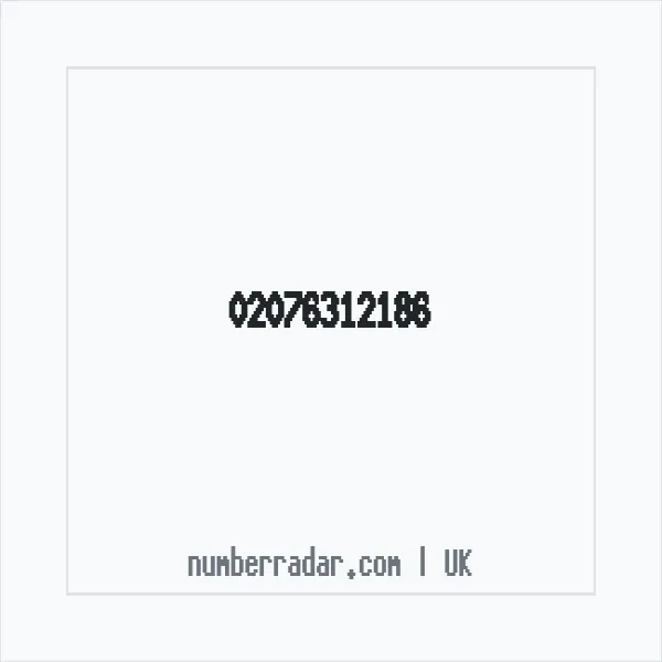 Reverse number check for +44 20 7631 2186 — who called me?