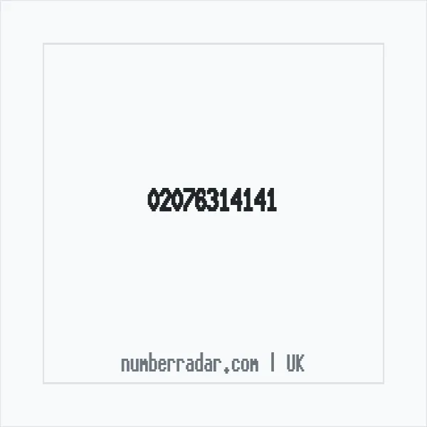 Reverse number check for +44 20 7631 4141 — who called me?