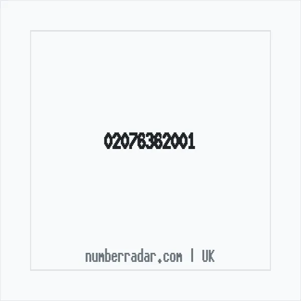 Reverse number check for +44 20 7636 2001 — who called me?