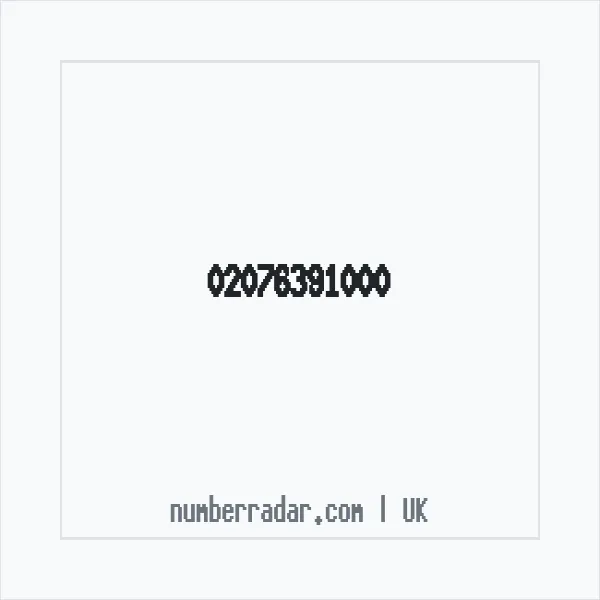 Reverse number check for +44 20 7639 1000 — who called me?