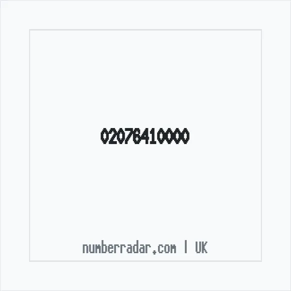Reverse number check for +44 20 7641 0000 — who called me?