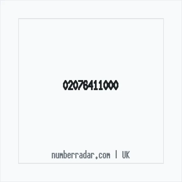 Reverse number check for +44 20 7641 1000 — who called me?