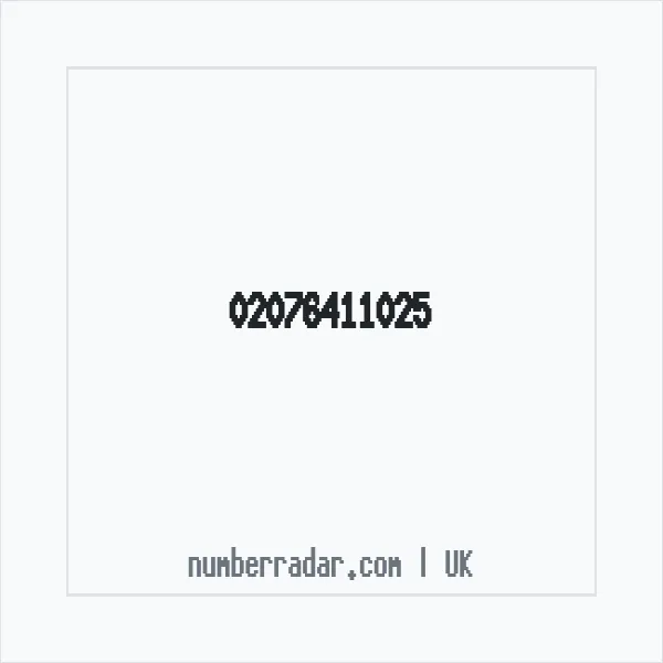 Reverse number check for +44 20 7641 1025 — who called me?