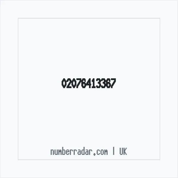 Reverse number check for +44 20 7641 3367 — who called me?