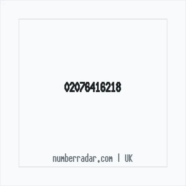 Reverse number check for +44 20 7641 6218 — who called me?