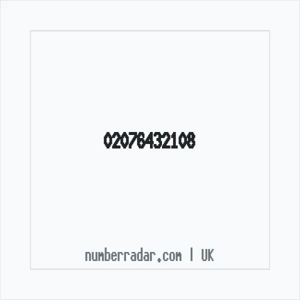 Reverse number check for +44 20 7643 2108 — who called me?