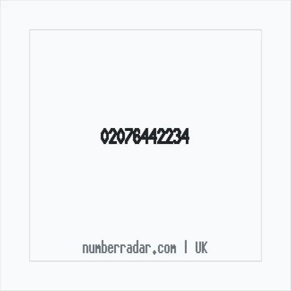 Reverse number check for +44 20 7644 2234 — who called me?