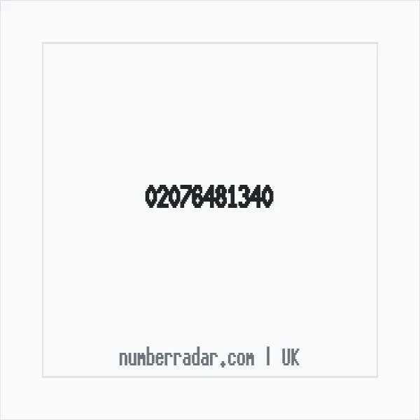 Reverse number check for +44 20 7648 1340 — who called me?