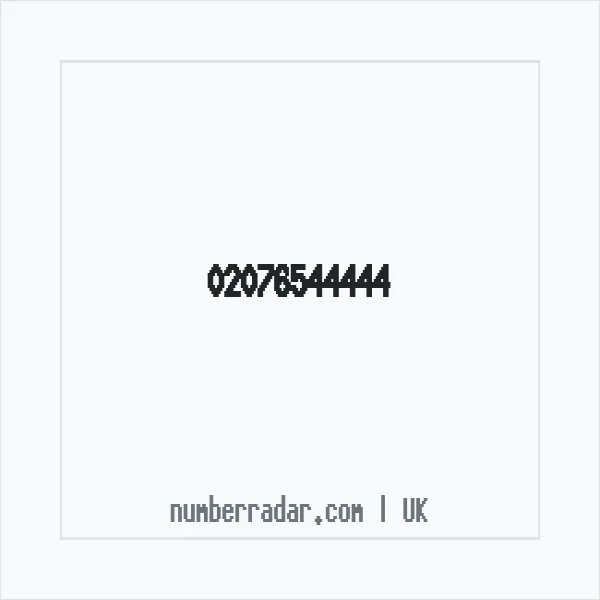 Reverse number check for +44 20 7654 4444 — who called me?