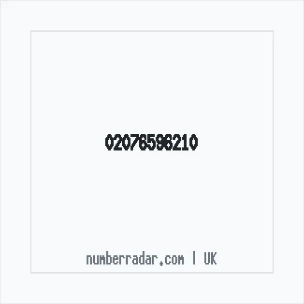 Reverse number check for +44 20 7659 6210 — who called me?