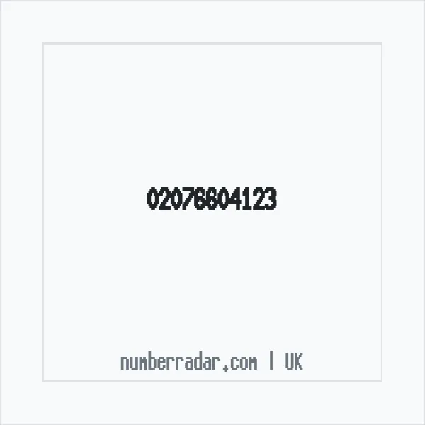Reverse number check for +44 20 7660 4123 — who called me?