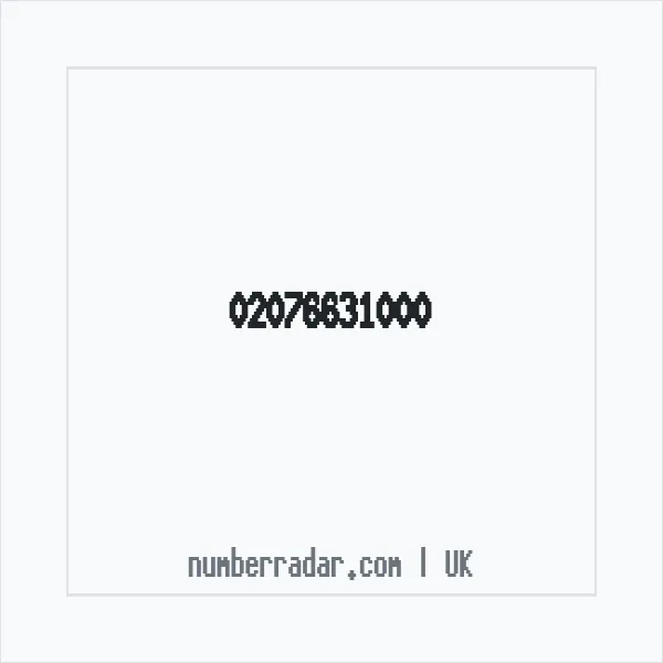 Reverse number check for +44 20 7663 1000 — who called me?