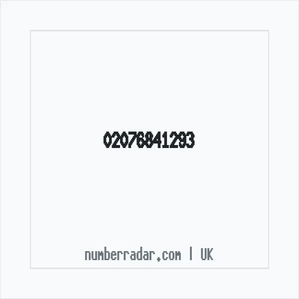 Reverse number check for +44 20 7684 1293 — who called me?