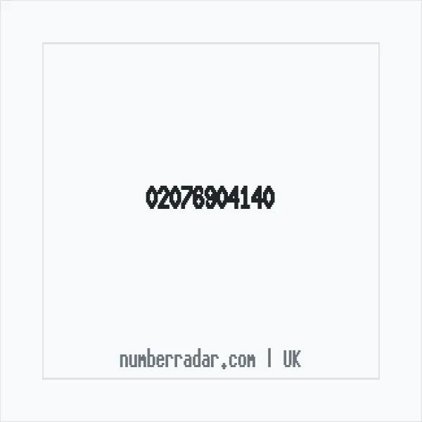 Reverse number check for +44 20 7690 4140 — who called me?