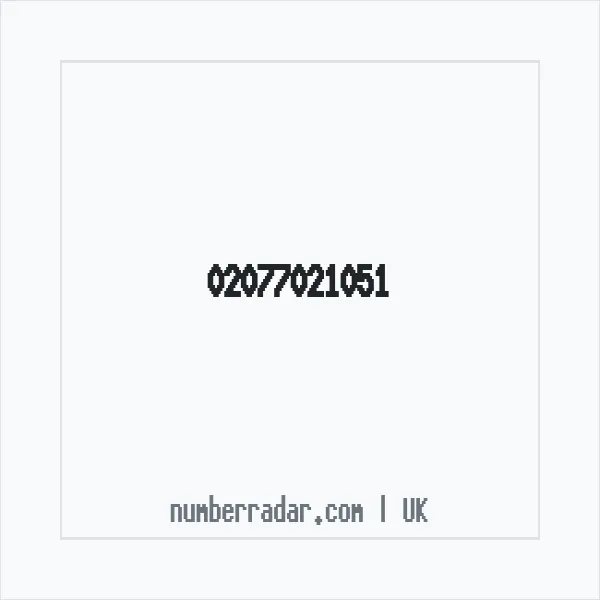 Reverse number check for +44 20 7702 1051 — who called me?