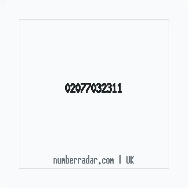 Reverse number check for +44 20 7703 2311 — who called me?