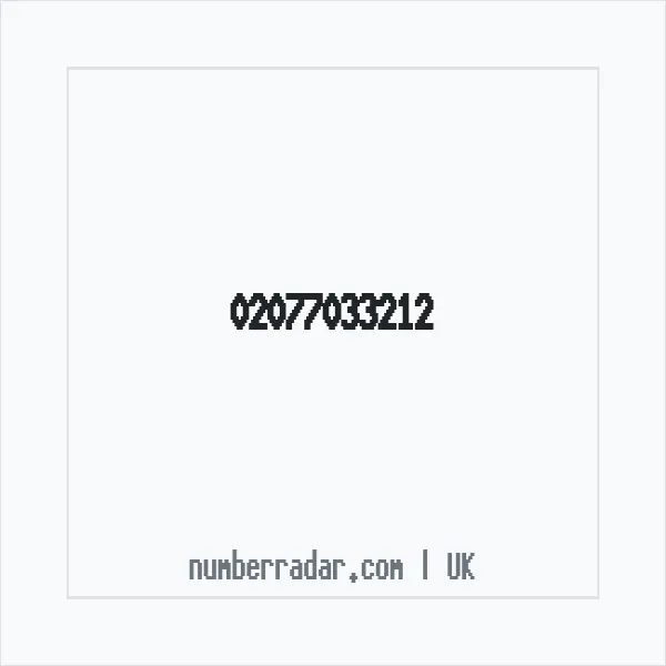 Reverse number check for +44 20 7703 3212 — who called me?