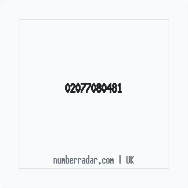 Reverse number check for +44 20 7708 0481 — who called me?
